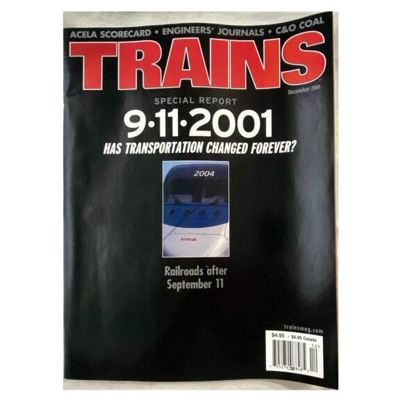Vtg Lot 2 Trains November December 2001 Magazine Special Report 9-11-01 Collect - Picture 4 of 6